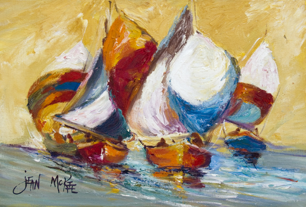 Picture of Carolines Treasures JMK1029PLMT Boat Race Fabric Placemat