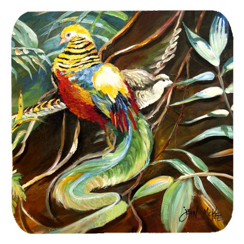 Mandarin Pheasant Foam Coasters, Set Of 4