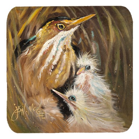 Happy Family Foam Coasters, Set Of 4