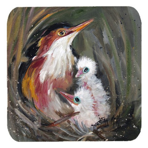 Happy Family Foam Coasters, Set Of 4