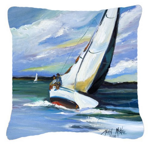 Two And A Sailboat Canvas Fabric Decorative Pillow