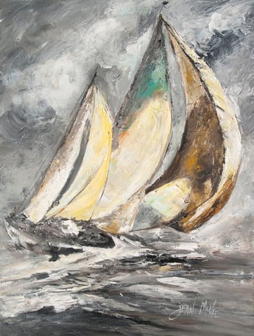 Boat Full Sailboats Flag Garden Size