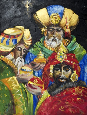 The Three Wise Men Flag Garden Size