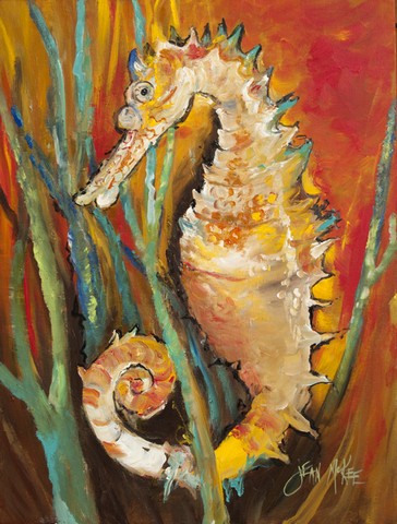 JMK1142CHF Seahorse Flag Canvas House Size