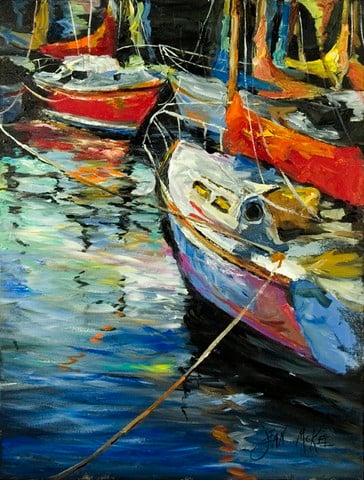 Boat Talk Sailboats Flag Canvas House Size