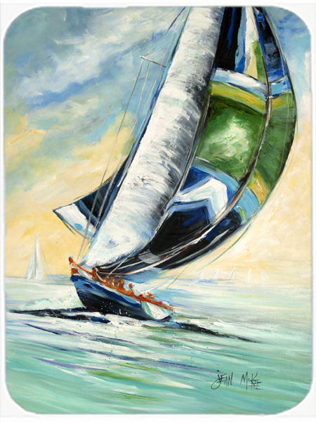 Cruising The Coast Sailboats Mouse Pad, Hot Pad & Trivet