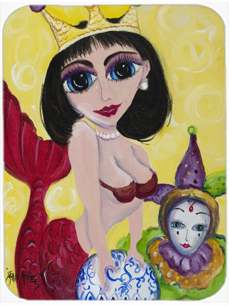 Mardi Gras Queen Mermaid Mouse Pad, Hot Pad & Trivet