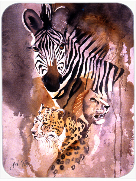 Cheetah, Lion, And Zebra Mouse Pad, Hot Pad & Trivet