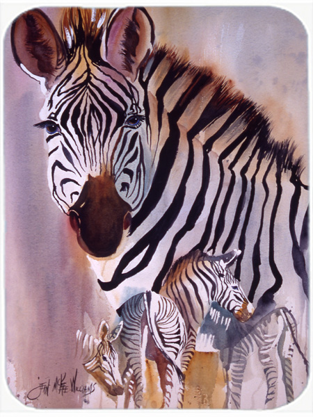 JMK1197MP Zebras Mouse Pad- Hot Pad & Trivet