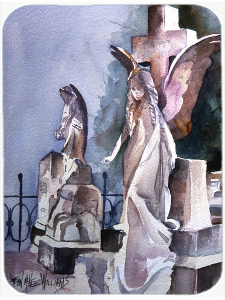 Angels In The Cemetary With Cross Mouse Pad, Hot Pad & Trivet