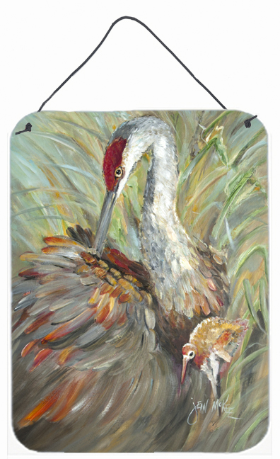 Sandhill Crane With Baby Wall and Door Hanging Prints