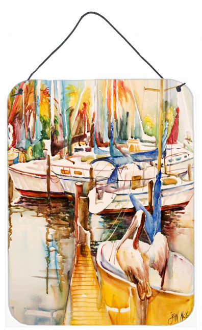 Sailboats And Pelicans Wall and Door Hanging Prints
