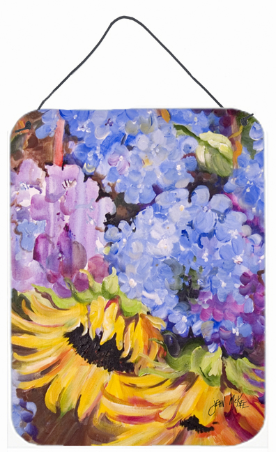 Hydrangeas And Sunflowers Wall and Door Hanging Prints