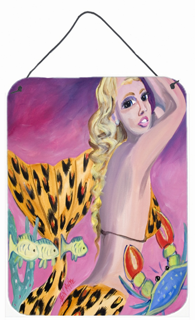 Pink Mermaid Wall and Door Hanging Prints - Pink Mermaid - 12 L x 0.02 W x 16 H in.
