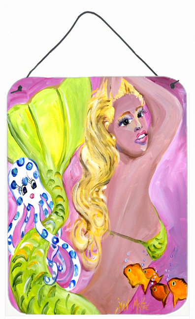Pink Mermaid Wall and Door Hanging Prints - Pink Mermaid - 12 L x 0.02 W x 16 H in.