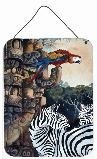 Zebras And Parrots Wall and Door Hanging Prints