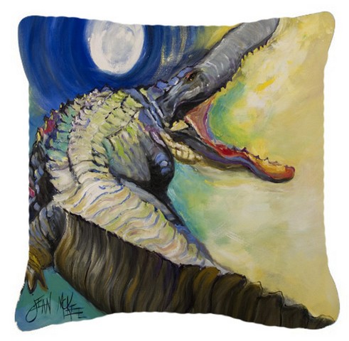 Alligator Canvas Fabric Decorative Pillow