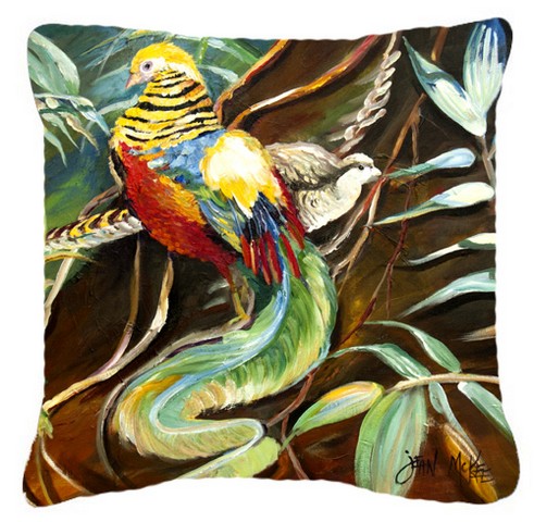 Mandarin Pheasant Canvas Fabric Decorative Pillow