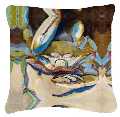 Three Big Claw Crab Canvas Fabric Decorative Pillow
