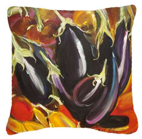 Eggplant Canvas Fabric Decorative Pillow