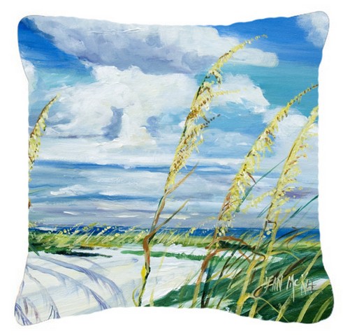 Sea Oats Canvas Fabric Decorative Pillow