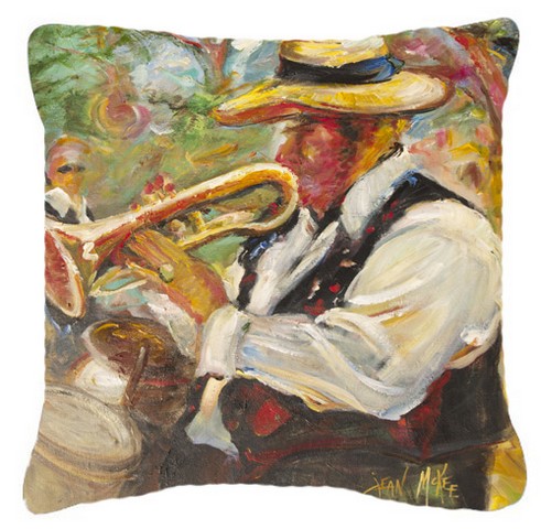 Jazz Trumpet Canvas Fabric Decorative Pillow