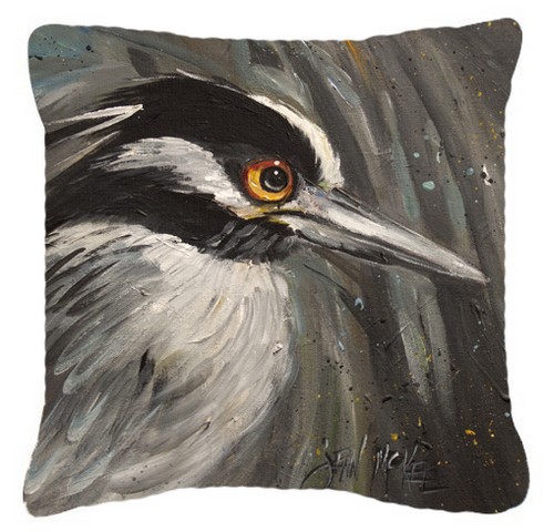 Night Heron Canvas Fabric Decorative Pillow