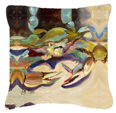 Crab Tailfin Crab Canvas Fabric Decorative Pillow