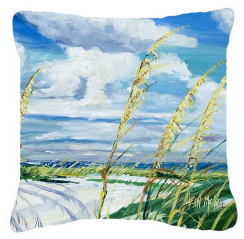Sea Oats Canvas Fabric Decorative Pillow