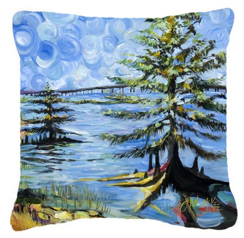 Life On The Causeway Canvas Fabric Decorative Pillow