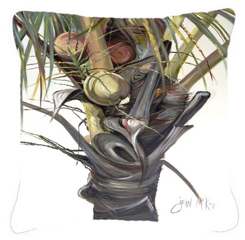 Coconut Tree Top Canvas Fabric Decorative Pillow