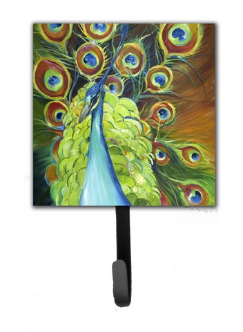 Peacock Leash & Key Holder