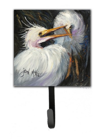 White Egret Leash & Key Holder