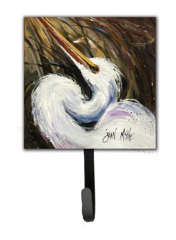 White Egret Leash & Key Holder
