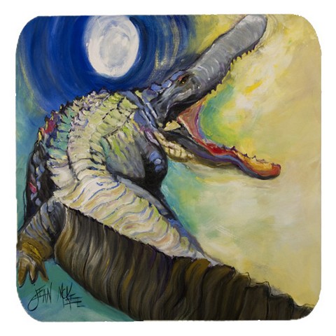 Alligator Foam Coasters, Set Of 4
