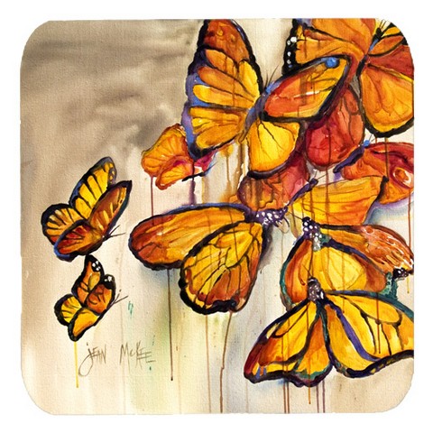 Butterflies Foam Coasters, Set Of 4