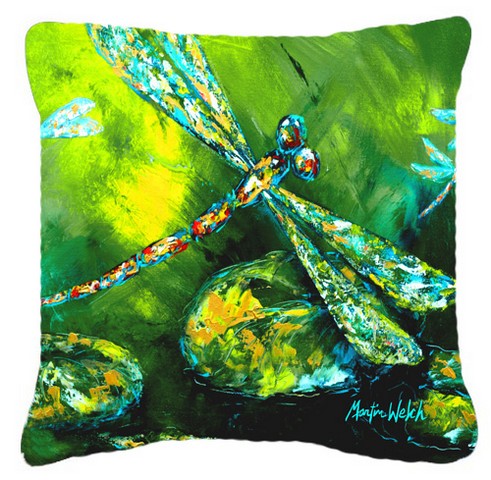 Insect - Dragonfly Summer Flies Canvas Fabric Decorative Pillow