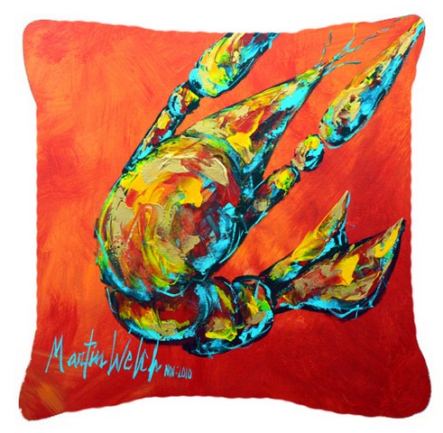 Crawfish Spicy Craw Canvas Fabric Decorative Pillow
