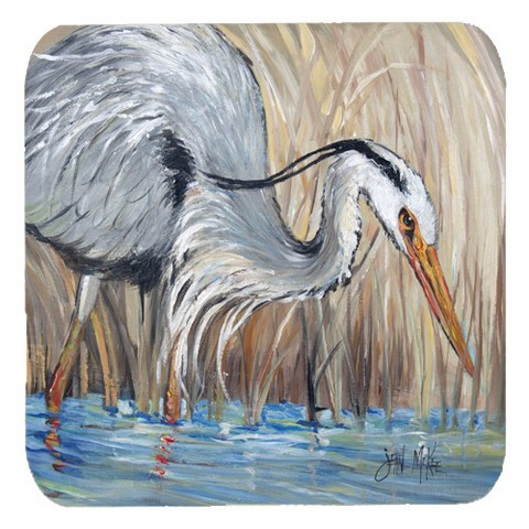 Blue Heron Foam Coasters, Set Of 4