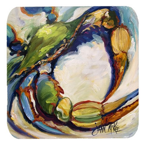 JMK1254FC No. 21 Crab Foam Coasters- Set Of 4