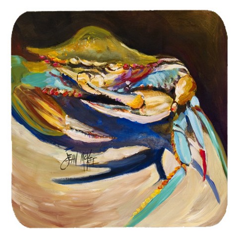 Crab To Claw Up Crab Foam Coasters, Set Of 4