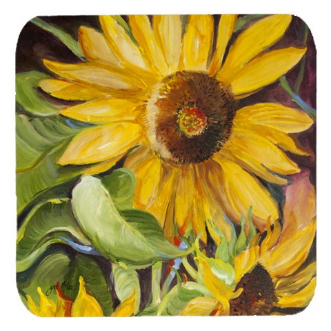 Sunflowers Foam Coasters, Set Of 4
