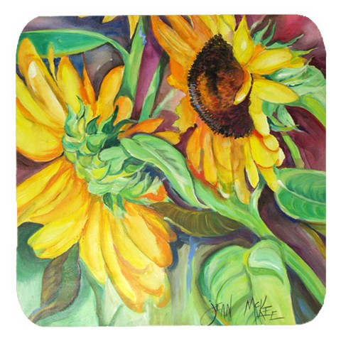 Sunflowers Foam Coasters, Set Of 4