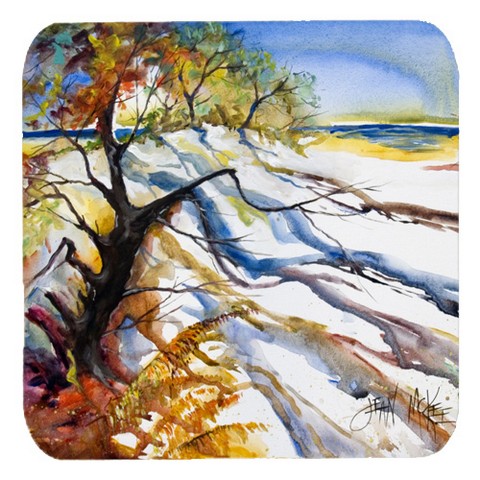 Sand Dune Foam Coasters, Set Of 4