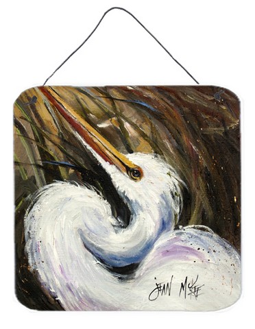 White Egret Wall and Door Hanging Prints