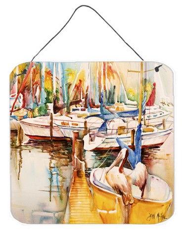 Pelicans And Sailboats Wall and Door Hanging Prints