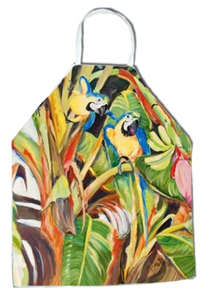 Picture of Carolines Treasures JMK1283APRON Parrots Blue And Gold Macaws Apron