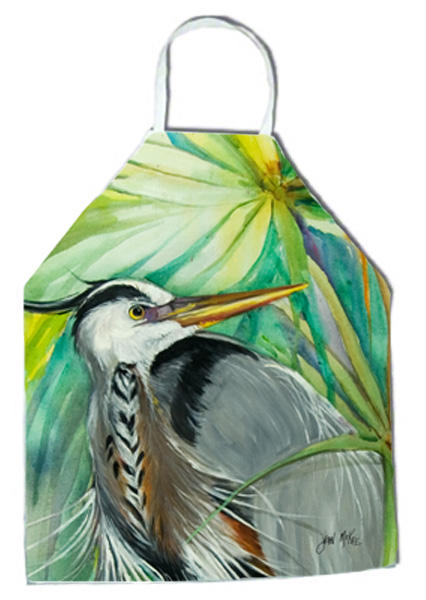 Picture of Carolines Treasures JMK1284APRON Blue Heron Apron
