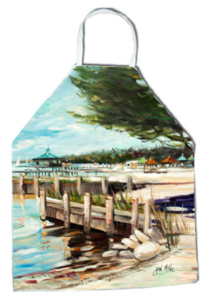 Picture of Carolines Treasures JMK1299APRON At The Pier Sailboats Apron
