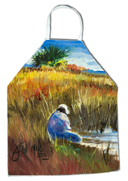 Picture of Carolines Treasures JMK1301APRON Fisherman On The Bank Apron